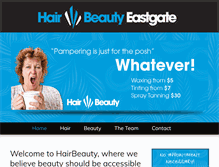 Tablet Screenshot of hairbeautyeastgate.co.nz